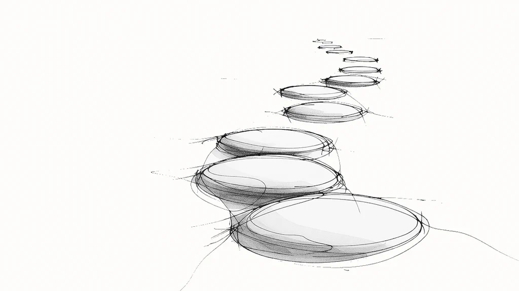 Abstract illustration representing the complexity of Bitcoin sales versus traditional SaaS